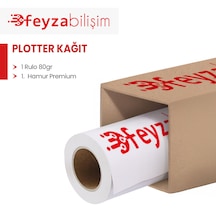 Feyza Bilişim Premium Opak 80 Gr Plotter Kağıdı 75cm X 50mt-1