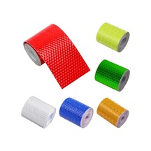 Sarı Mükemmel Kendinden Yapışkanlı Dekoratif Kullanımı Kolay Araba Plakası Yansıtıcı Uyarı Emniyet Bandı Araç Malzemeleri