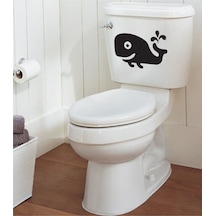 Wc Klozet için Balina Sticker Yapıştırma Model1