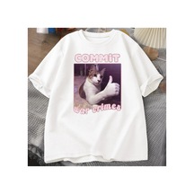 Tarzsokak Beyaz Savaş Suçları Komik Kedi Meme Grafik Tees Tops Giysi Tee Meme Tshirt Hara