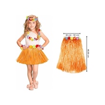 Hawaii Hula Eteği Turuncu Renk 40 Cm 5615