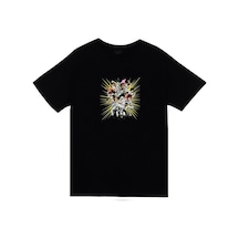 My Hero Academia Anime Baskılı Unisex %100 Pamuk Siyah T-shirt SIYAH