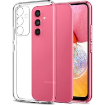 Fitcase Samsung Galaxy Uyumlu A14 Kılıf Kamera Korumalı Silikon Şeffaf Kapak