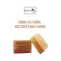 Naturix Doğal Kabak Lifli Keçi Sütü & Ballı Sabun 130 G