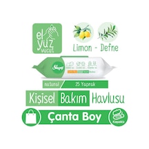 Sleepy Natural 25'li Kişisel Bakım Havlusu ve Rosıe Koku Tekli 5 Paket