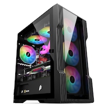 1st Player Trılobıte T3-G 600 W 80+ Raınbow 4x12cm Fan Kasa Siyah