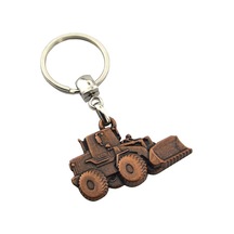 Buldozer Bakır Rölyef Araç Anahtarlık