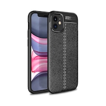 Goocamp Apple Uyumlu iPhone 12 Mini Niss Silikon Kılıf siyah Siyah