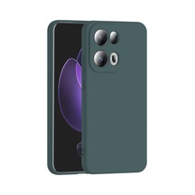 Oppo Reno 13 Pro Kılıf Yumuşak Silikon Kamera Korumalı Lansman Pazarplus Koyu Yeşil