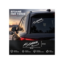 Kemal Atatürk Imza Sticker Araba, Oto Araç Sticker, 20cm