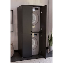 Çamaşır-Kurutma Makine Dolabı Antrasit Dlp003 Antrasit