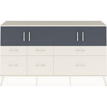 Arges Konsol 4 Raflı 6 Çekmeceli 4 Kapaklı 176x30x99 Aytaşı-antrasit/aytaşı Antrasıt/aytası - Aytası