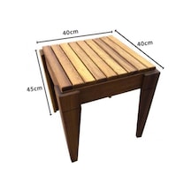 Iroko Ahşap Tabure (Suya Dayanıklı)