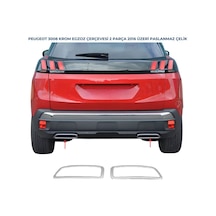 Ebal Otomotiv Peugeot 3008 Krom Egzoz Çerçevesi 2 prç. 2016 ve üzeri P.Çelik