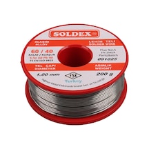 Soldex 1.00mm Kalın 200 Gram Kalın Lehim Teli Sn60 Pb40