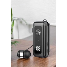 Kablolu Bluetooth Kulaklık Kulak İçi Stereo Mikrofonlu Dijital Göstergeli Kulak Içi Kulaklık