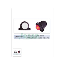 Tepe Lambası 12v Neon Kauçuk Kırmızı 1led Altı Boş