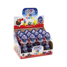 Bonart Sürpriz Yumurta 24x25g Mavi - Sütlü Kakao Kremalı Çikolata Tarı