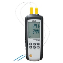Cem Dt38f Sıcaklık Kayıt Cihazı 2 Kanallı Datalogger