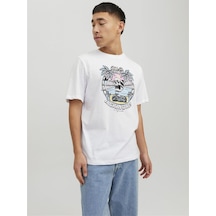 Jack & Jones Kuru Kafa T-shirt Jorbeachbone Erkek Tişört 12234309 001