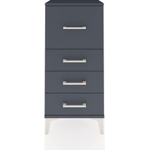 Arges Komodin 4 Çekmeceli 44x30x96 Antrasit-antrasit Antrasit
