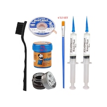 Krem Lehim Mchanc 138 C 42gr Havya Uç Temizleyici Flux Lehim Toplama Cp-3015 Lehim Emme Teli 2fırça Seti01