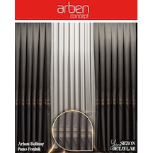 Arben Concept Belinay Pano Fon Perde / Ölçünüze Özel Dikim Siyah