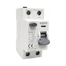 Sigma Shm2p 30ma 63a 6ka Monofaze Kaçak Akım Koruma Şalteri