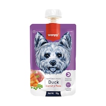 Wanpy Taze Ördekli & Havuçlu Ezme Köpek Maması 90 G