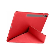 Samsung Galaxy X510 Tab S9 Fe 11 Kılıf Kalemlikli Mars Tablet Kılıfı - Kırmızı - 100