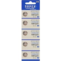 Supex Cr1225 3 Volt Lityum Pil 5'li Paket