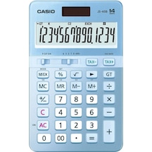 Casio JS-40B-BU Mavi Profesyonel 14 Hane Masa Üstü Hesap  Makinesi