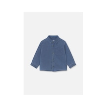 Mayoral Erkek Bebek Cepli Denim Gömlek Mavi 2109