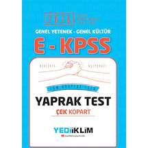 Yediiklim 2026 Ekpss Gy Gk Tüm Adaylar İçin Çek Kopart Yaprak Test