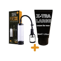 Hızlı Express Penisxxl 22 Cm Süper Penis Vakum Pompası + X-Tra Large Krem 50 Ml