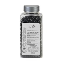 8 Mm Siyah Boncuk Şeker 250 G Dekoratif Pasta Ve Tatlı Süsü