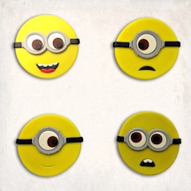 Minionlar Detay Kurabiye Kalıp Seti 7 Li KIrmızı