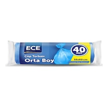 Ece Çöp Torbası Orta 55 X 60 Cm 40'lı - 8 Adet Tarı
