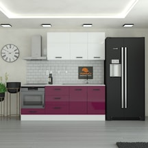 220 Cm Mutfak Dolabı Mdf Kapak Tezgah Dahil Yrkn220 102 Mürdüm 220 Cm Mutfak Dolabı Mdf Kapak Tezgah Dahil Yrkn220 102 Mürdüm