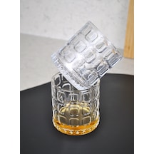 2'li Cam Şeffaf Viski Bardağı Kokteyl Bardak-400 Ml Pencere Detay