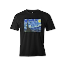 Van Gogh - Yıldızlı Gece Siyah Erkek Tshirt
