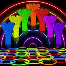 Vicloon Işıklı Çubuk, Işık Çubuğu Cyalume Glowsticks Düğün Parti Doğum Günü İçin Bağlayıcı İle Çok R Genel
