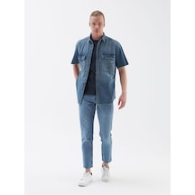 Loft Regular Fit Erkek Gömlek K.kol Denim