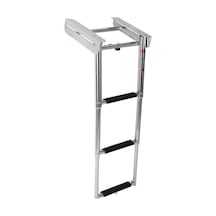 Erol Teleskopik Merdiven 3 Basamaklı Platform Altı Kızaklı 254x879 mm