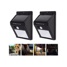 Solar Light Güneş Enerjili 20 Ledli Bahçe Aydınlatma Siyah