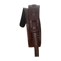 Rubber Strato Comfort Destekli Suni Deri Gitar Askısı