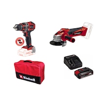 EINHELL TE-CD 18/50 LI BL SOLO+TC-AG 18/115 LI SOLO+ÇNT+ 2,5 AH PXC STRT KİT