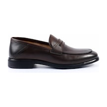 Tuna Hakiki Deri Kahverengi Loafer Erkek Ayakkabı - E4644 Kahverengi