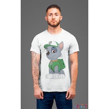 Bumeta Paw Petrol Rocky Karakter Characters Unisex Tişört T-shirt Beyaz