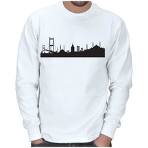 Istanbul - 4 Tasarımlı Kışlık Erkek Sweatshirt